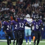 Em jogo emocionante, Baltimore Ravens supera o Dallas Cowboys no Maracanã